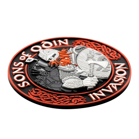 M-TAC Naszywka na rzep Sons of Odin 3D PVC Black/Red