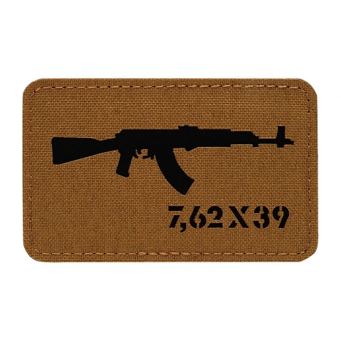 M-TAC Naszywka na rzep AKM 7.62×39 Laser Cut Coyote/Black