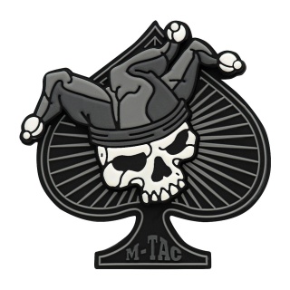 M-TAC Naszywka na rzep Ace of Spades 3D PVC Black/White