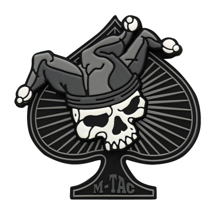 M-TAC Naszywka na rzep Ace of Spades 3D PVC Black/White