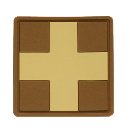 M-TAC Naszywka na rzep Medic Cross Square PVC Coyote