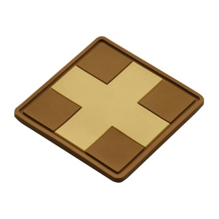 M-TAC Naszywka na rzep Medic Cross Square PVC Coyote
