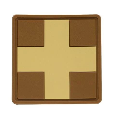M-TAC Naszywka na rzep Medic Cross Square PVC Coyote