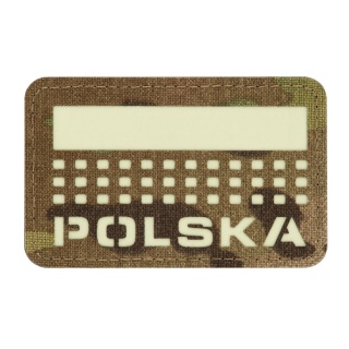 M-TAC Naszywka na rzep Polska z flagą 50x80 Laser Cut MultiCam®/Lum