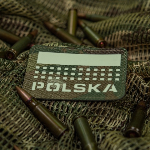 M-TAC Naszywka na rzep Polska z flagą 50x80 Laser Cut MultiCam®/Lum