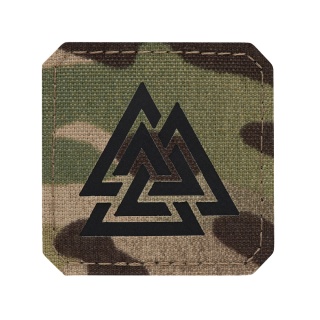 M-TAC Naszywka na rzep Valknut Laser Cut MultiCam Black