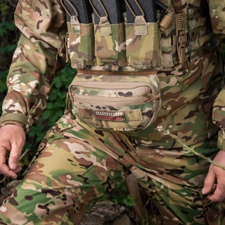 M-TAC Naszywka na rzep Flaga 25x80 Miniaturowe Kwadraty Laser Cut MultiCam® White Red