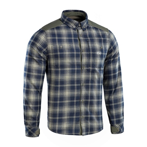 M-TAC Koszula Redneck Shirt Oliwkowo/Niebieska L Long