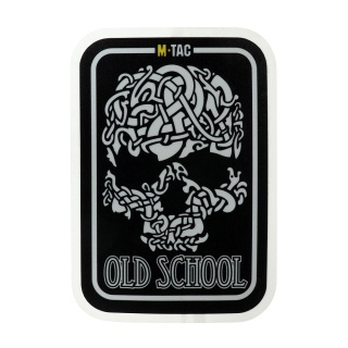 M-TAC Naklejka Old School Large odblaskowa Black