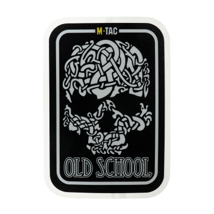 M-TAC Naklejka Old School Large odblaskowa Black