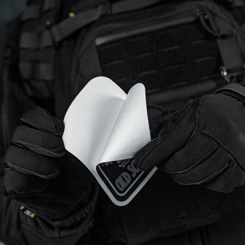 M-TAC Naklejka Old School Large odblaskowa Black