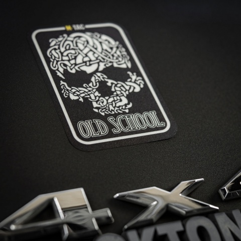 M-TAC Naklejka Old School Small odblaskowa Black