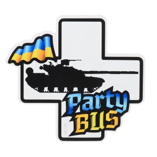 M-TAC Naklejka Party Bus Large Yellow Blue