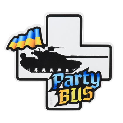 M-TAC Naklejka Party Bus Large Yellow Blue