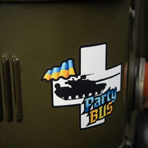 M-TAC Naklejka Party Bus Large Yellow Blue