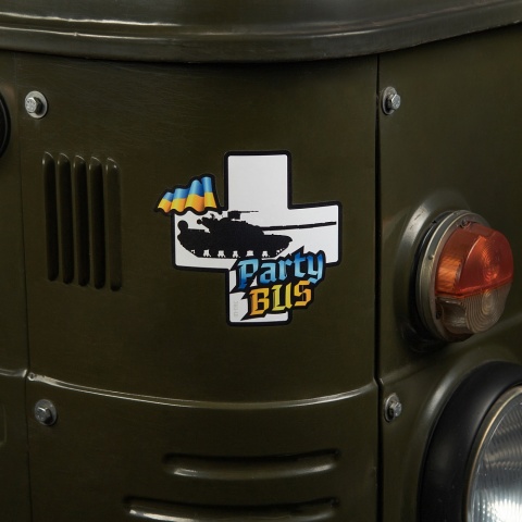 M-TAC Naklejka Party Bus Large Yellow Blue