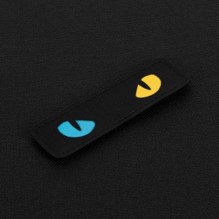 M-TAC Naszywka na rzep Cat Eyes Laser Cut Black/Yellow Blue GID