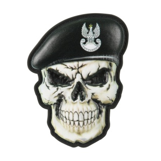 M-TAC Naszywka na rzep Czaszka w Berecie Polska Wojska Pancerne Black