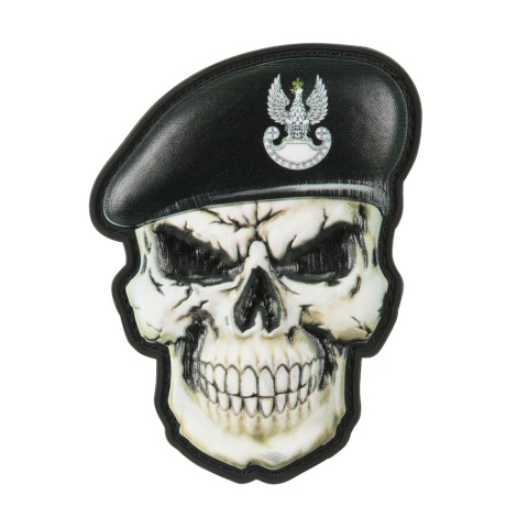 M-TAC Naszywka na rzep Czaszka w Berecie Polska Wojska Pancerne Black