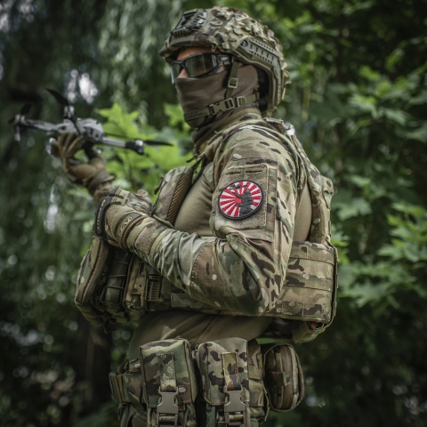 M-TAC Naszywka na rzep Droga Samuraja PVC Red Black