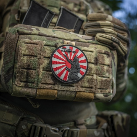 M-TAC Naszywka na rzep Droga Samuraja PVC Red Black