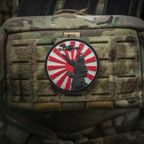 M-TAC Naszywka na rzep Droga Samuraja PVC Red Black