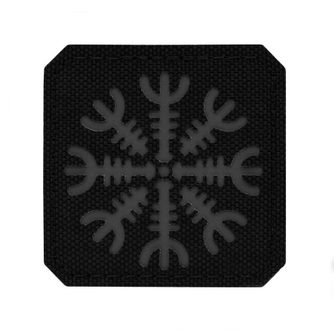 M-TAC Naszywka na rzep Hełm Grozy Laser Cut Black Grey