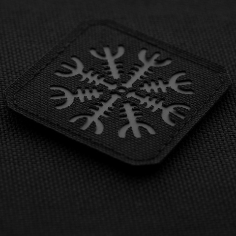 M-TAC Naszywka na rzep Hełm Grozy Laser Cut Black Grey