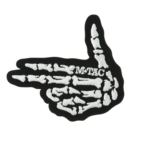M-TAC Naszywka na rzep Skeleton Shooter Haft Black