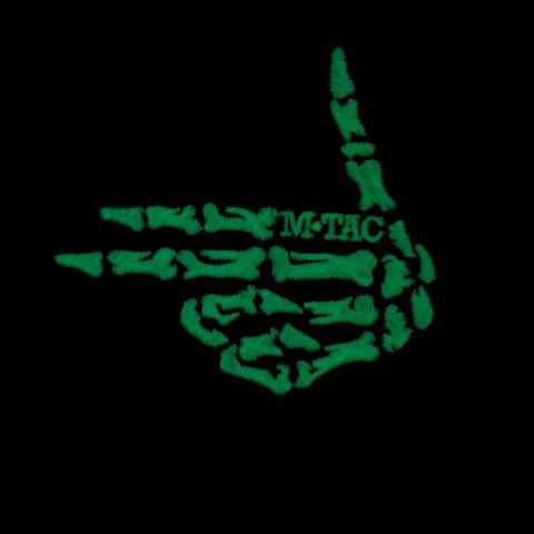 M-TAC Naszywka na rzep Skeleton Shooter Haft Black