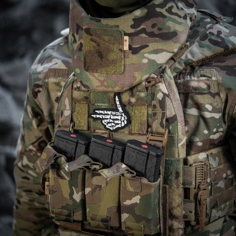 M-TAC Naszywka na rzep Skeleton Shooter Haft Black