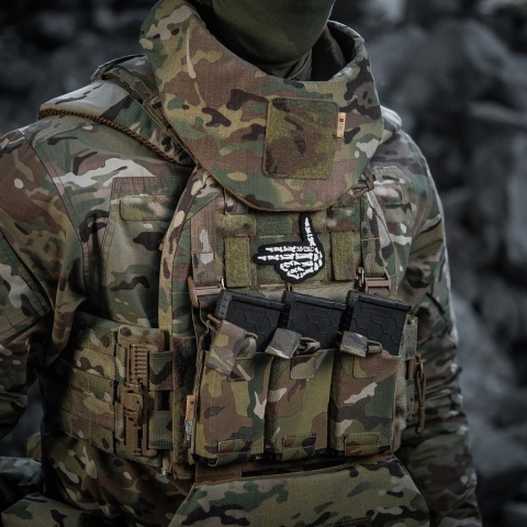 M-TAC Naszywka na rzep Skeleton Shooter Haft Black
