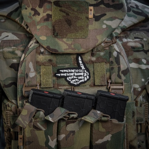 M-TAC Naszywka na rzep Skeleton Shooter Haft Black
