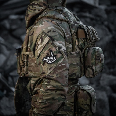 M-TAC Naszywka na rzep Skeleton Shooter Haft Black
