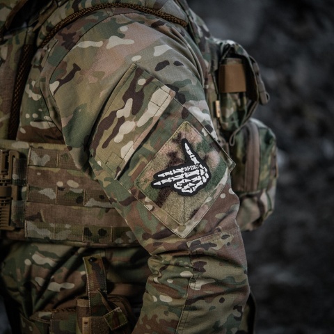 M-TAC Naszywka na rzep Skeleton Shooter Haft Black
