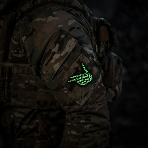 M-TAC Naszywka na rzep Skeleton Shooter Haft Black