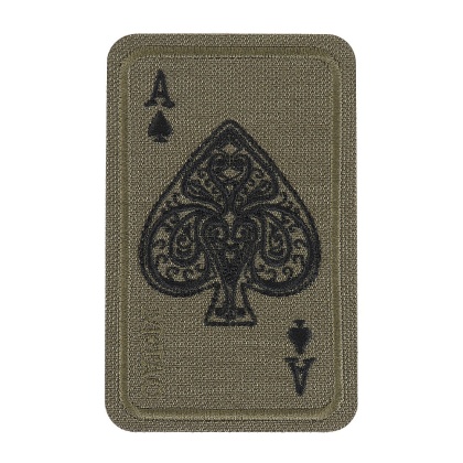 M-TAC Naszywka na rzep Ace Of Spades Haftowana Ranger Green