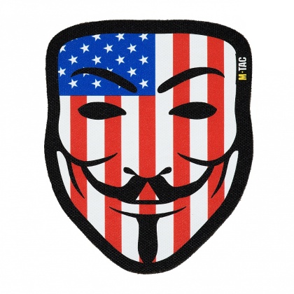 M-TAC Naszywka na rzep Anonymous Black USA