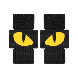 M-TAC Naszywka na rzep Tiger Eyes Laser Cut PAIR Black Yellow GID