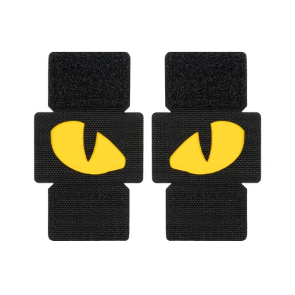 M-TAC Naszywka na rzep Tiger Eyes Laser Cut PAIR Black Yellow GID