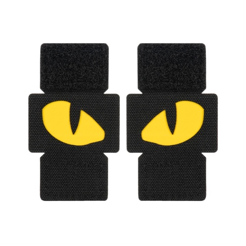 M-TAC Naszywka na rzep Tiger Eyes Laser Cut PAIR Black Yellow GID