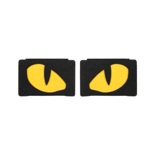 M-TAC Naszywka na rzep Tiger Eyes Laser Cut PAIR Black Yellow GID