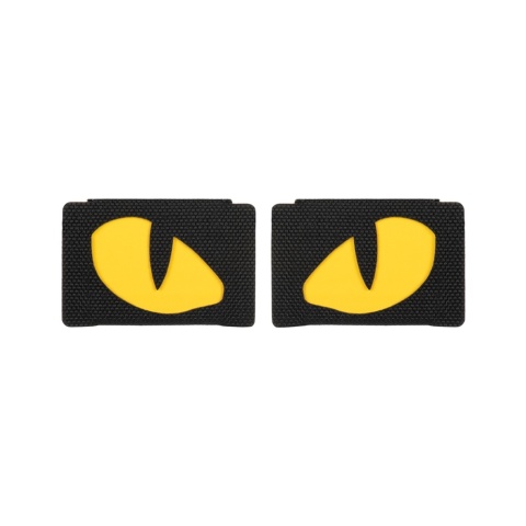 M-TAC Naszywka na rzep Tiger Eyes Laser Cut PAIR Black Yellow GID