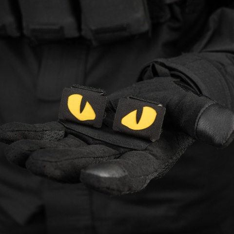 M-TAC Naszywka na rzep Tiger Eyes Laser Cut PAIR Black Yellow GID