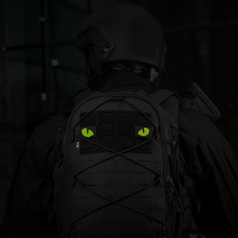 M-TAC Naszywka na rzep Tiger Eyes Laser Cut PAIR Black Yellow GID