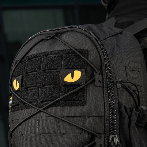 M-TAC Naszywka na rzep Tiger Eyes Laser Cut PAIR Black Yellow GID