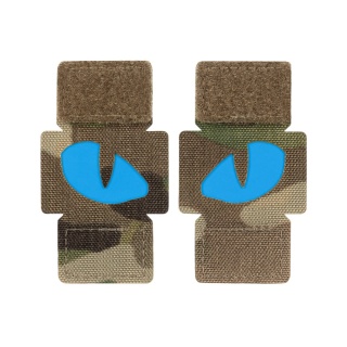 M-TAC Naszywka na rzep Tiger Eyes Laser Cut PAIR MultiCam Blue GID
