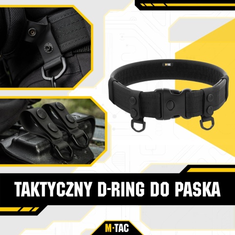 M-TAC Taktyczny D-Ring do paska 2 szt. Black